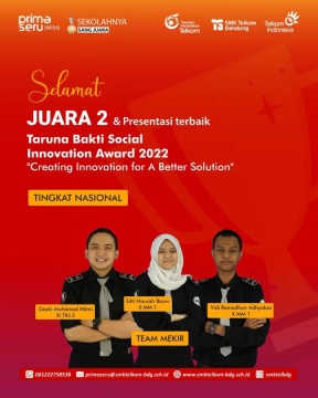 Juara 2 & Presentasi terbaik Taruna Bakti Social Innovation Award 2022